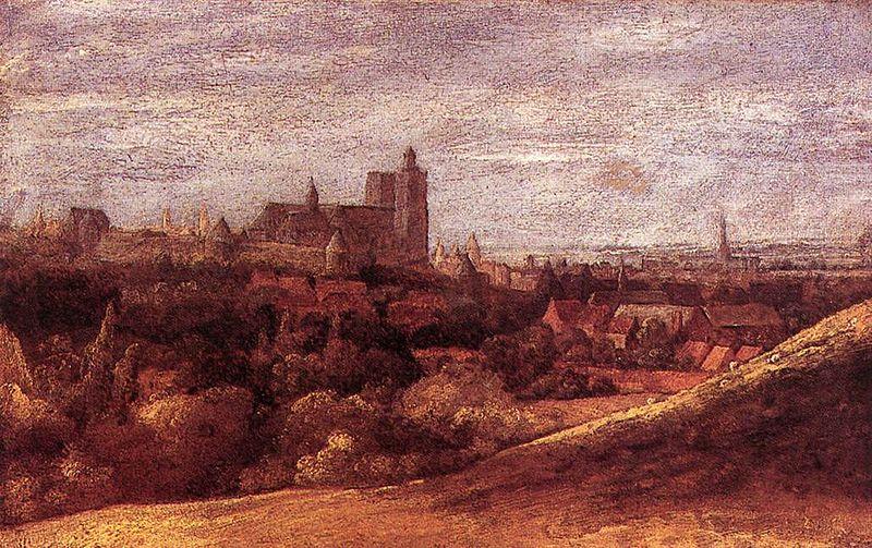 Hercules Seghers View of Brussels from the North-East oil painting image